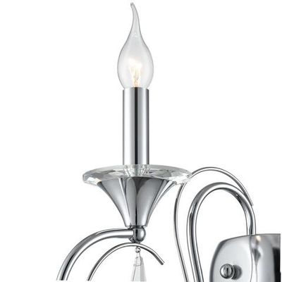 8032/1W CLASSI LN26 металл/хрусталь, хром/прозрачный Бра E14 1*40W 220V LAOKA