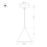 Светильник SP-MAKOTO-R180-10W Warm3000 (BK, 36 deg, 230V, TRIAC) (Arlight, IP20 Металл, 3 года)