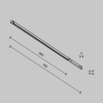 Трековый светильник Точки / Points Exility X 2700-6000K 12Вт 40° Dim Smart Zigbee, TR241-4-12WTW-DSZ-B. TM Maytoni