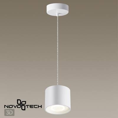 358793 OVER NT21 217 белый Светильник накладной светодиодный, длина провода 2м IP20 LED 15W 4000K 1600Лм 110-265V BIND