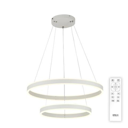 Citilux Дуэт CL719640 LED Люстра подвесная с пультом Белая