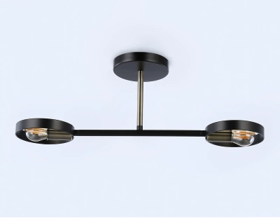 Подвесной светильник со сменной лампой TR8225/2 BK/SB черный/бронза E27/2 max 40W 510*165*190