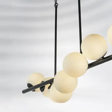 815187 Люстра CROCO 8х40W E14 ЧЕРНЫЙ МАТОВЫЙ Lightstar