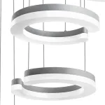 763439 Подвес UNITARIO 46W LED 5060LM СЕРЕБРО МАТОВЫЙ 3000K Lightstar