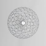 Подвесной светодиодный светильник с металлическим плафоном 90353/1 хром