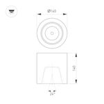 Светильник SP-FOCUS-R140-30W Day White (Arlight, IP20 Металл, 3 года)