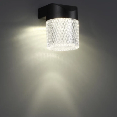 359293 STREET NT24 000 черный Светильник ландшафтный настенный IP65 LED 7W 4000K 175-265V ESTIMA