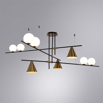 Люстра на штанге Arte Lamp JACOB A7029PL-9BK, 9хE27
