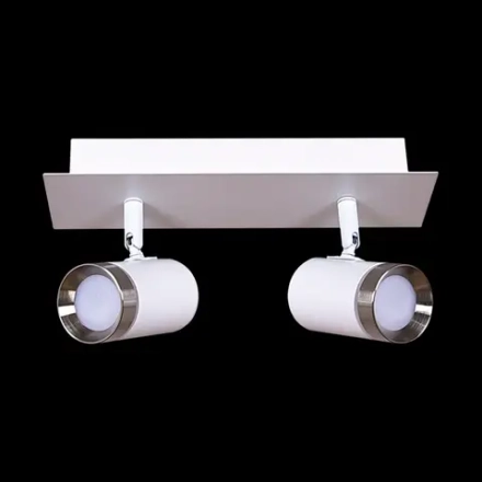 84281-9.5-002RT LED2*5W WT+SN светильник точечный поворотный Reluce, LEDх2