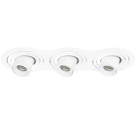 i636164 Светильник INTERO TUBO LED 7W*3 360LM*3 60G БЕЛЫЙ 4000K (217636+217164+217164+217164)