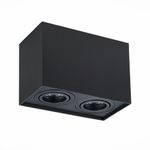 ST109.407.02 Светильник потолочный Мат. черный GU10 2*50W  L181xW100xH123 220V Без ламп