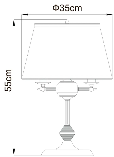 Декоративная настольная лампа Arte Lamp ALICE A3579LT-3AB, 3хE14