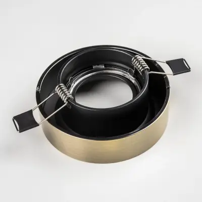 L01002721 Светильник LEVIGO MR16/HP16 ЧЕРНЫЙ МАТОВЫЙ/БРОНЗА (010027+510021)