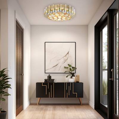 SL1662.302.19 Светильник потолочный ST-Luce Латунь/Латунь, Прозрачный E14 19*60W