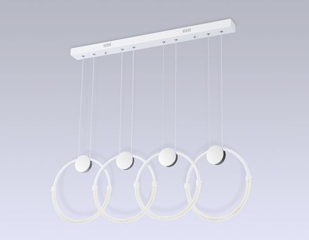 Светильник светодиодный подвесной FL10598/4 WH/CH белый/хром 4200K 45W 940*20*1200 (Без ПДУ)