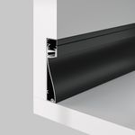 Алюминиевый профиль плинтус с подсветкой 80x18, ALM-8018-B-2M. TM Maytoni