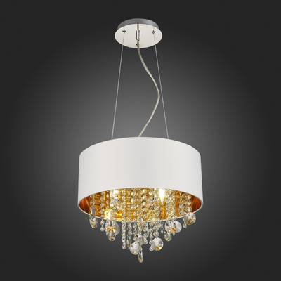 SL1350.503.04 Светильник подвесной ST-Luce Хром/Белый, Золотистый, Прозрачный E14 4*40W