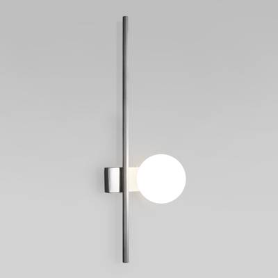 Настенный светильник с матовым плафоном 503052 хром