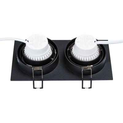 Точечный встраиваемый светильник Arte Lamp TARF A2178PL-2BK, 2хGU10