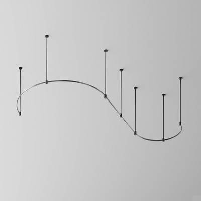 Шинопровод круглый из полукругов 1200мм Flarity черный, TRX154-2SR-D1200-B. TM Maytoni