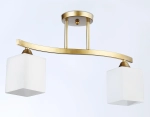 Светильник подвесной TR303119/2 CGD/FR золото/белый матовый E27/2 max 40W 500*120*300