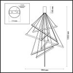3860/96L L-VISION ODL19 325 золото Подвесной светильник LED 96W 5190Лм 3000К 220V COMETA