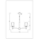 Подвесная люстра Arte Lamp KENSINGTON A4098LM-5CC, 5хE14