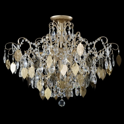 Светильник потолочный Crystal Lux ESMIRALDA PL9 GOLD 0523/109