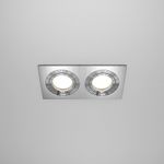 Встраиваемый светильник Atom GU10 2x50Вт DL024-2-02S. TM Maytoni