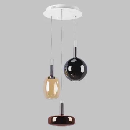 792139 Люстра DISCO 3x6W LED 600LM 120G БЕЛЫЙ/МУЛЬТИКОЛОР 3000К