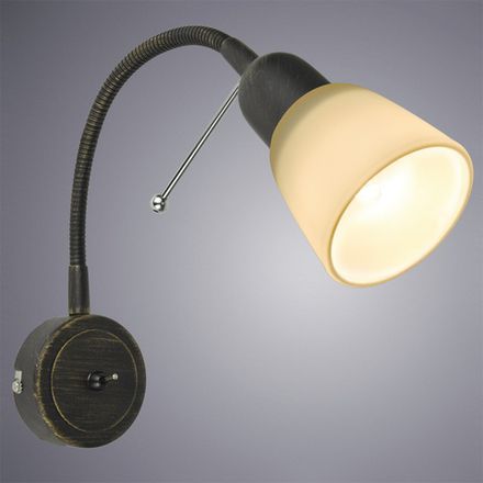 Бра Arte Lamp LETTURA A7009AP-1BR, 1хE14