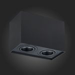 ST109.407.02 Светильник потолочный Мат. черный GU10 2*50W  L181xW100xH123 220V Без ламп