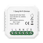 ST9000.500.01C WIFI реле 1 канал, 10A Белый - -*Max 2300W/250W - Ra  IP20 L46xW46xH18 100-240V