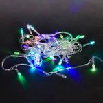 A-019 LED RGB гирлянда светодиодная 5м, прозрачный провод