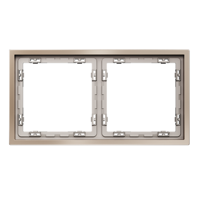 VLSM120210 Рамка металлическая на 2 поста, S70 Metal (платина). (ТМ Maytoni)