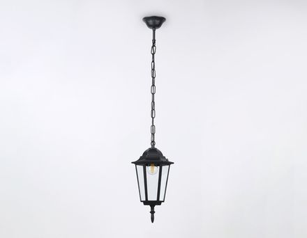 Светильник уличный подвесной ST2029 BK/CL черный/прозрачный IP54 E27 max 40W D150*780