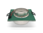 Встраиваемый точечный светильник TN355 CH/CL хром/прозрачный GU5.3+3W (LED WHITE) 95*95*45