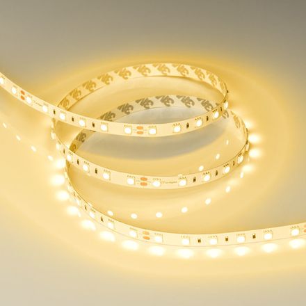 Светодиодная лента RT-B60-10mm 24V Yellow (14.4 W/m, IP20, 5060, 5m) (Arlight, 14.4 Вт/м, IP20)