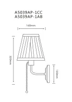 Бра Arte Lamp MARRIOT A5039AP-1CC, 1хE27