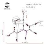 SL947.102.14 Люстра потолочная ST-Luce Серебристый/Белый G9 14*3W