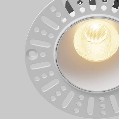 Встраиваемый светильник Dip 2700K 10Вт 50° 2,5 см, DL119-10W-2.7K-TRS-W. TM Maytoni