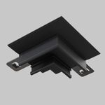 Коннектор угловой встраиваемый под ГКЛ 12,5 мм Basity, черный, TRA172CL-12B. TM Maytoni