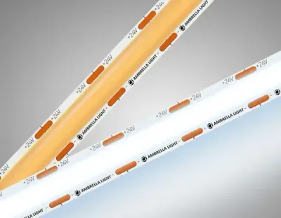 Светодиодная лента GS4803 COB 616Led/19W m/ 24V IP20 6500K/ 5m*12mm*2mm кратность резки 22.5mm (2 конт.)