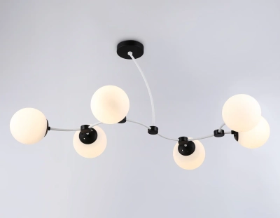 Подвесной светильник TR2552/6 WH/BK белый/черный E27/6 max 60W 1160*600*450