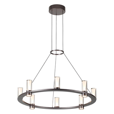 7143/55L HIGHTECH ODL26 513 светильник темный никель/акрилл/металл IP20 LED 45W 4260Лм 3000K 180° 220V DEFANCE