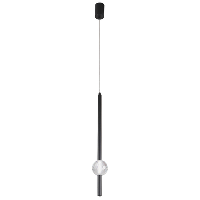 Светильник подвесной Crystal Lux ELVIRA SP8W LED 4000K BLACK 0490/202