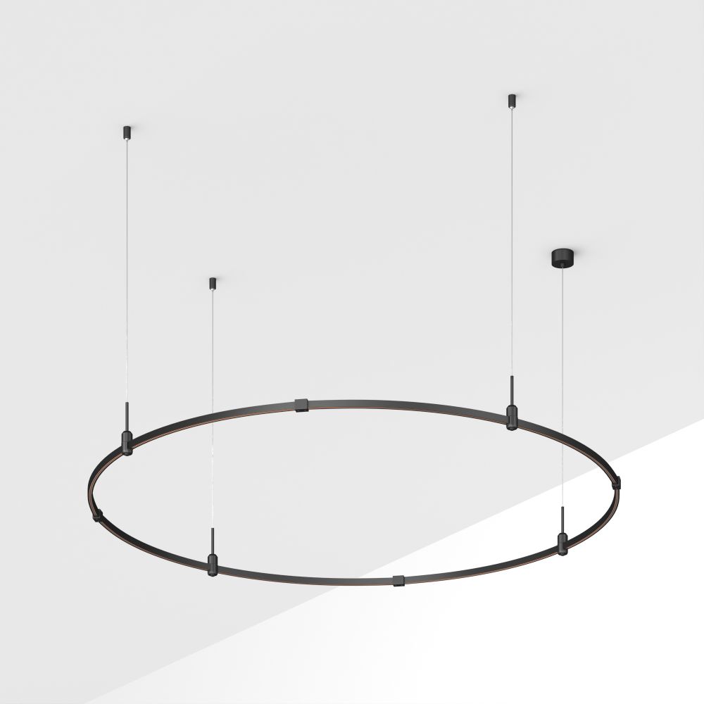 Основание ART-APRIORI-ROUND-HANG-R1800 (BK) (Arlight, IP20 Металл, 3 года)