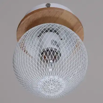 01565-3.3-01 WH+WOOD светильник потолочный Reluce, E27х1