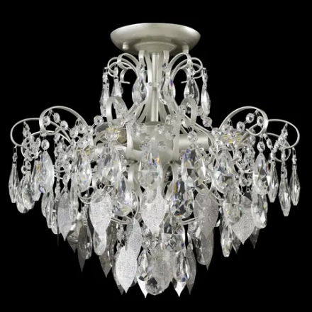 Светильник потолочный Crystal Lux ESMIRALDA PL4 SILVER 0524/104