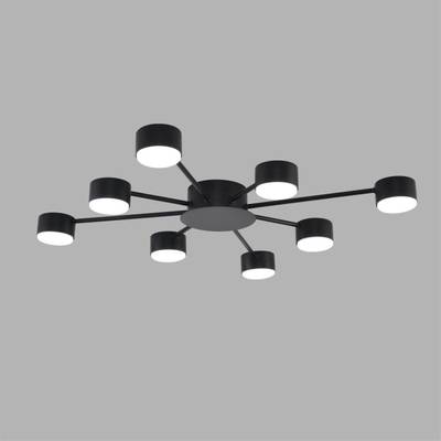 8344/8C COMFI черный, металл Люстра GX53 LED 8*7W 220V TORINA